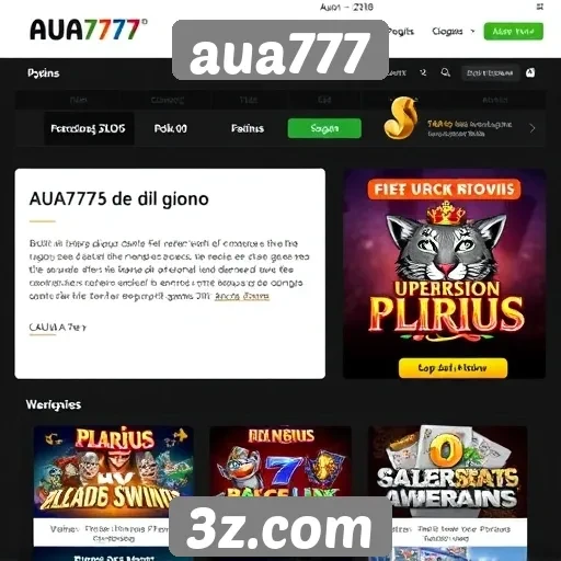História e evolução do site de jogos aua777